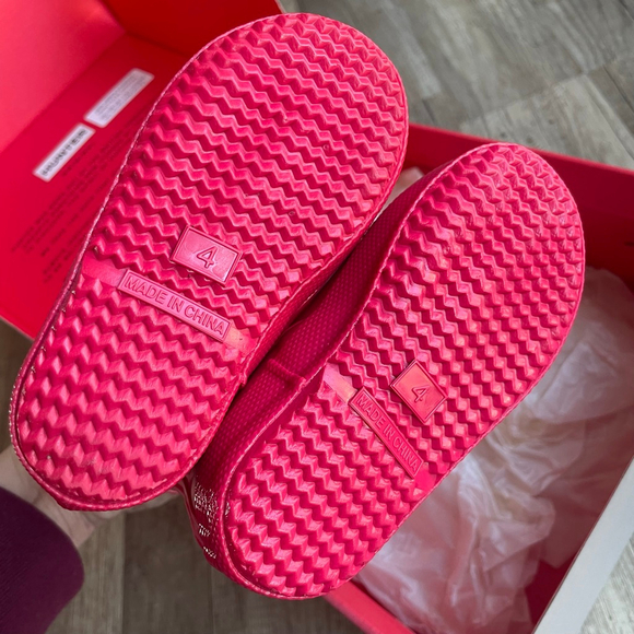 NIB Pink HUNTER boots, girls size 4/5 - Picture 6 of 6